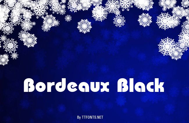 Bordeaux Black example